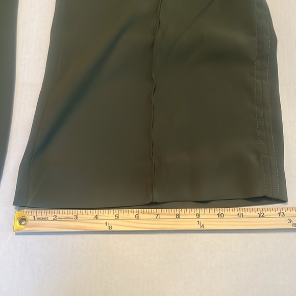 Banana Republic Olive Green High-Rise Wide-Leg Utility Pant Size 12 - Picture 7 of 13